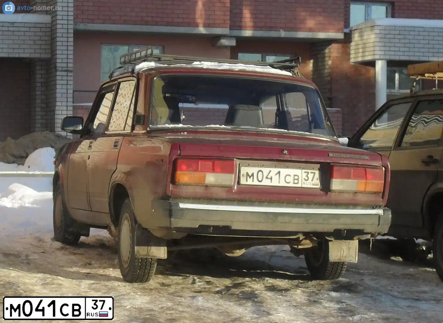 Фото автомобиля LADA 2107, 1999 — госномер У910ЕВ99. Цвет: ТЕМНО-БОРДОВЫЙ