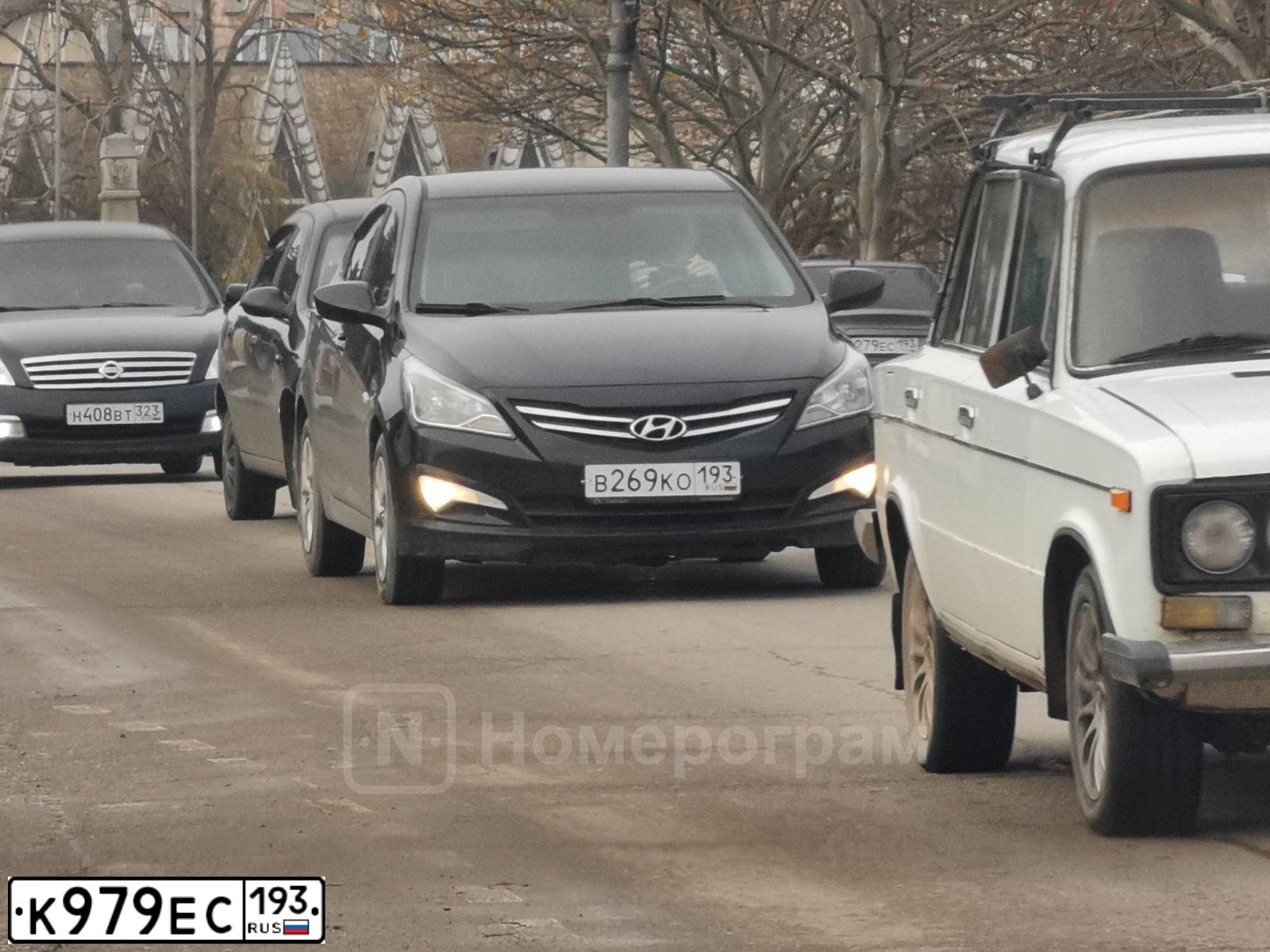 Фото автомобиля HYUNDAI I40, 2013 — госномер К979ЕС193. Цвет: Белый