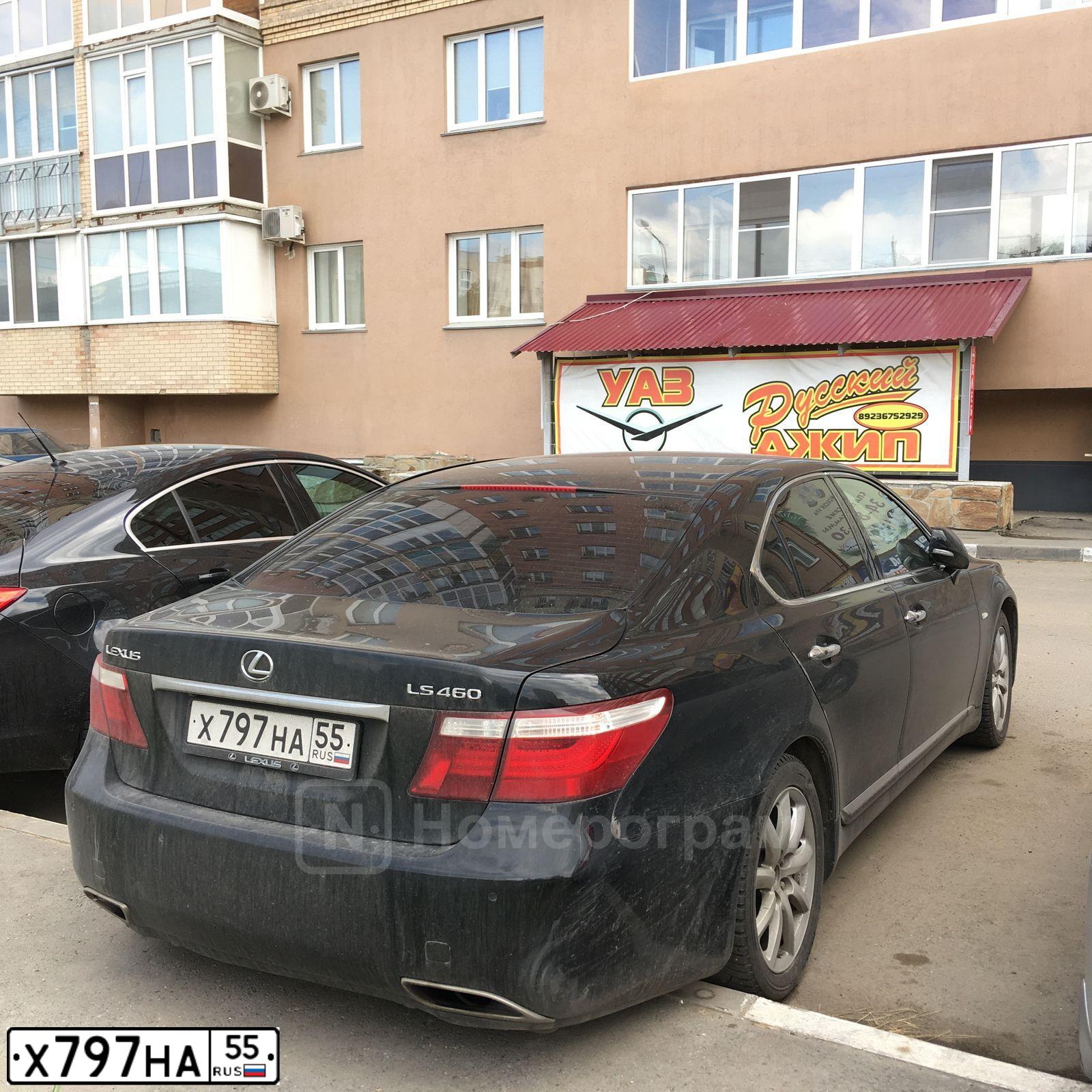 Фото автомобиля LEXUS LS460, 2009 — госномер А389РА155. Цвет: ЧЕРНЫЙ