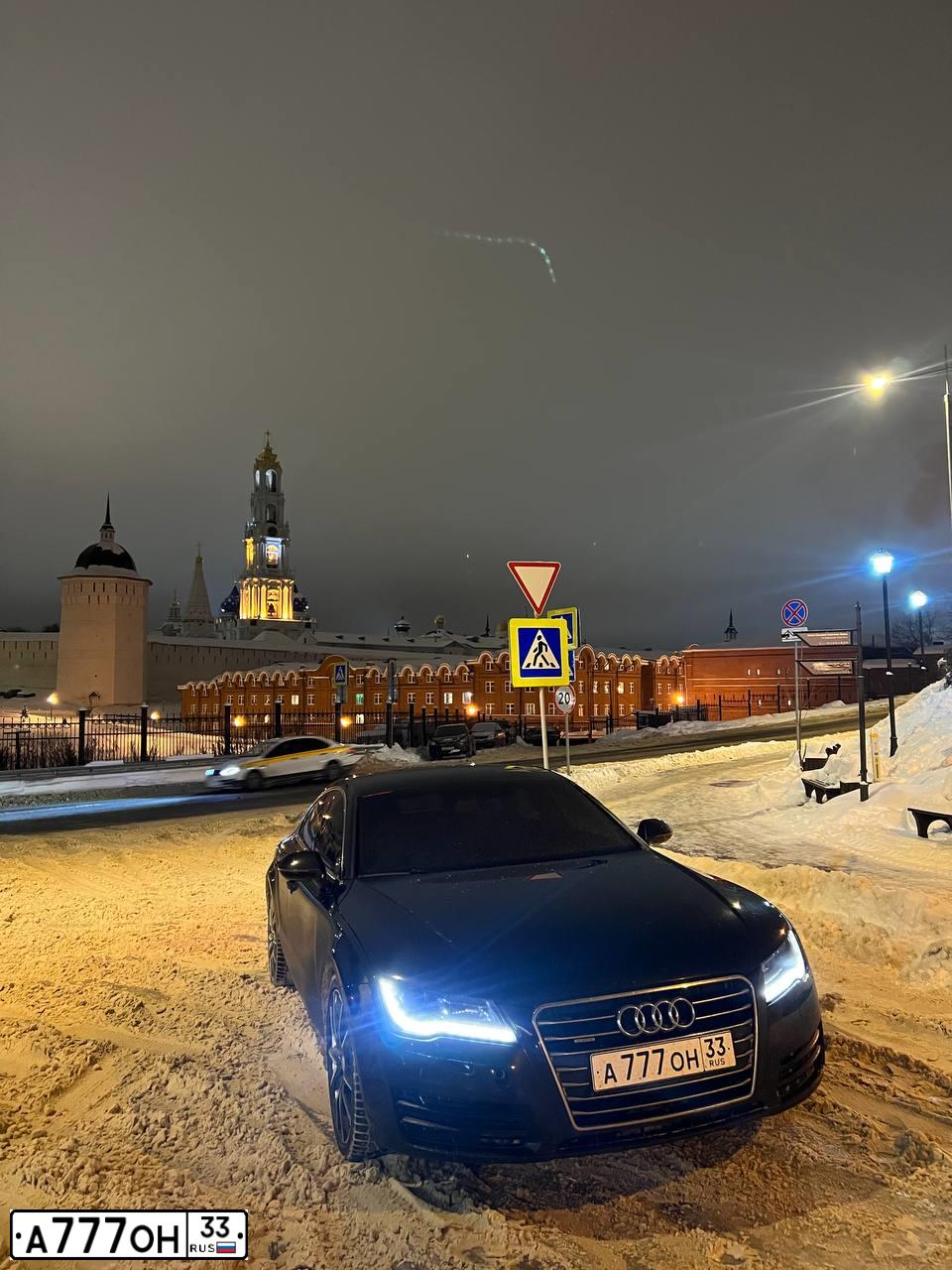 Фото автомобиля AUDI A7, 2011 — госномер К268ХК33. Цвет: ЧЕРНЫЙ