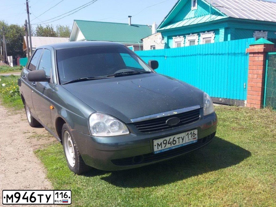 Фото автомобиля LADA PRIORA, 2009 — госномер Т693УС152. Цвет: СЕРО-СИНЕ-ЗЕЛЕНЫЙ