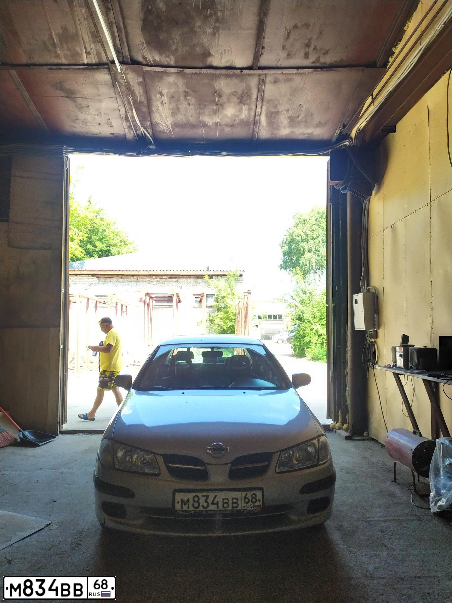 Фото автомобиля NISSAN ALMERA, 2002 — госномер М834ВВ68. Цвет: БЕЛЫЙ(СЕРЕБРИСТЫЙ)