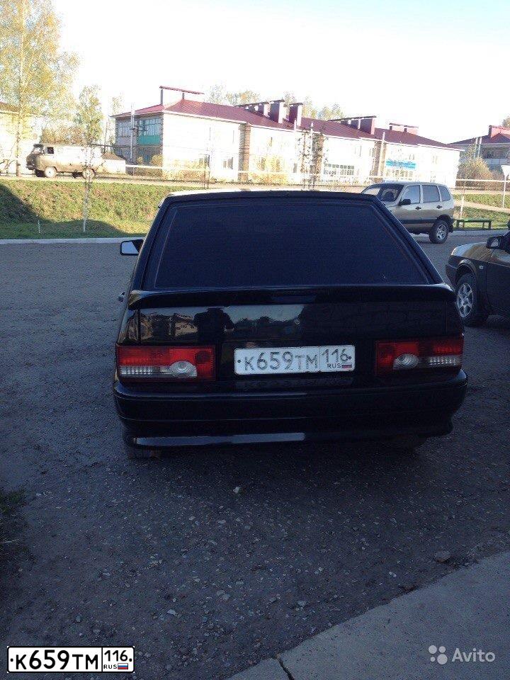 Фото автомобиля LADA 2114 SAMARA, 2008 — госномер К659ТМ116. Цвет: Темно-зеленый