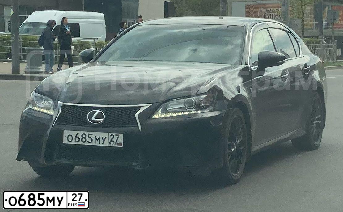 Фото автомобиля LEXUS GS, 2014 — госномер Е922ЕЕ95. Цвет: ЧЕРНЫЙ