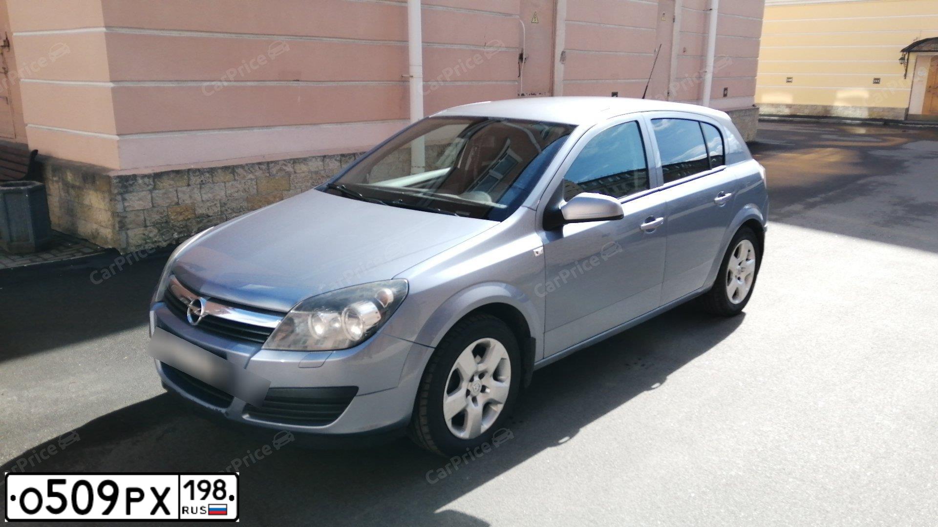 Фото автомобиля OPEL ASTRA, 2006 — госномер К196АО550. Цвет: Серый