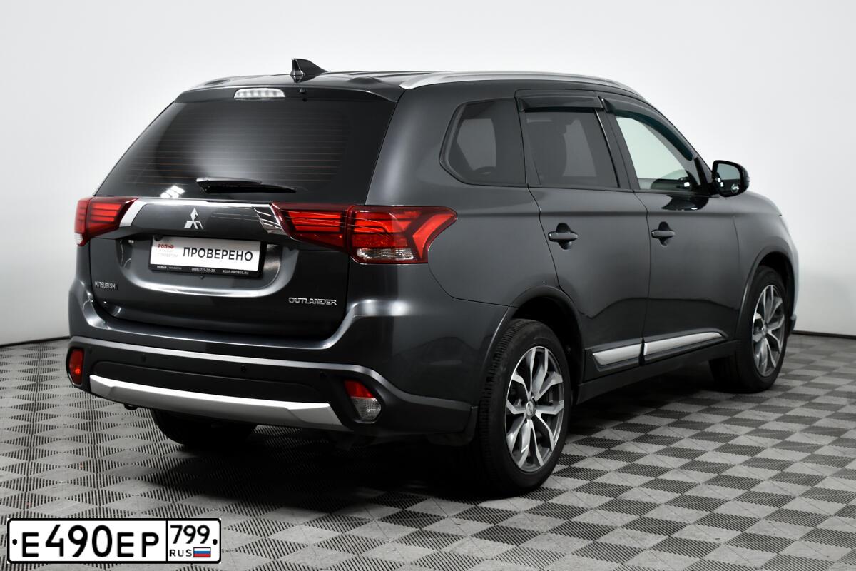 Фото автомобиля MITSUBISHI OUTLANDER, 2018 — госномер О697НМ71. Цвет: СЕРЫЙ