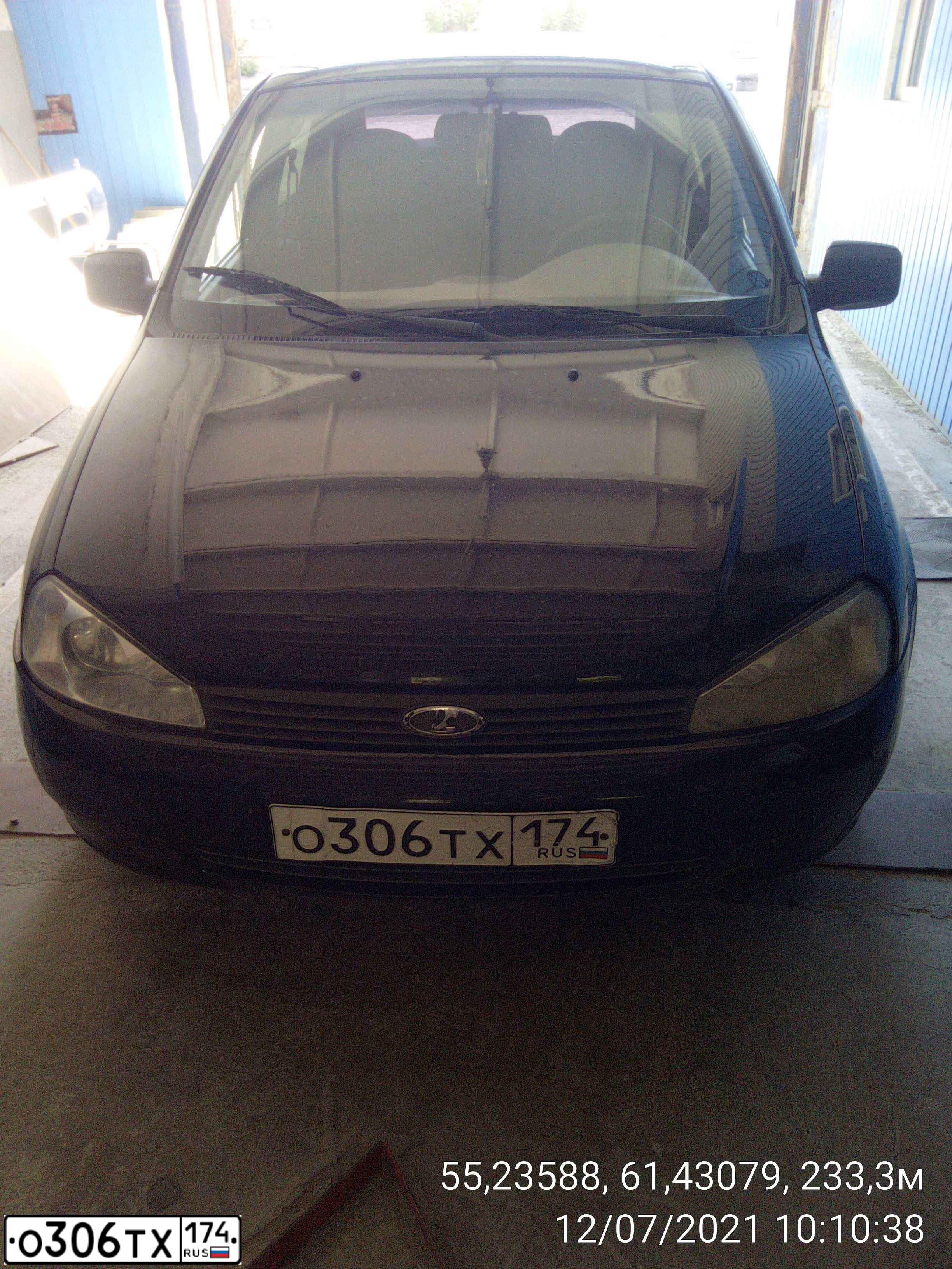Фото автомобиля LADA 1118 KALINA, 2011 — госномер У804КЕ774. Цвет: СИНЕ-ЧЕРНЫЙ