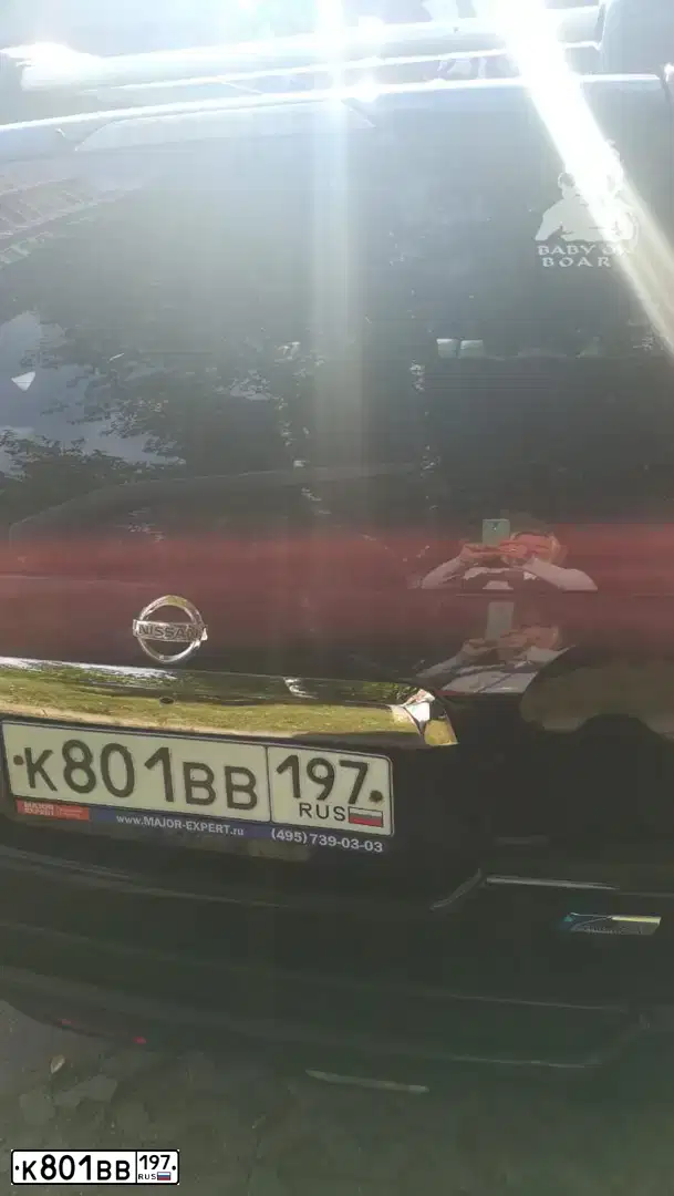 Фото автомобиля NISSAN X-TRAIL, 2010 — госномер К801ВВ197. Цвет: ЧЕРНЫЙ