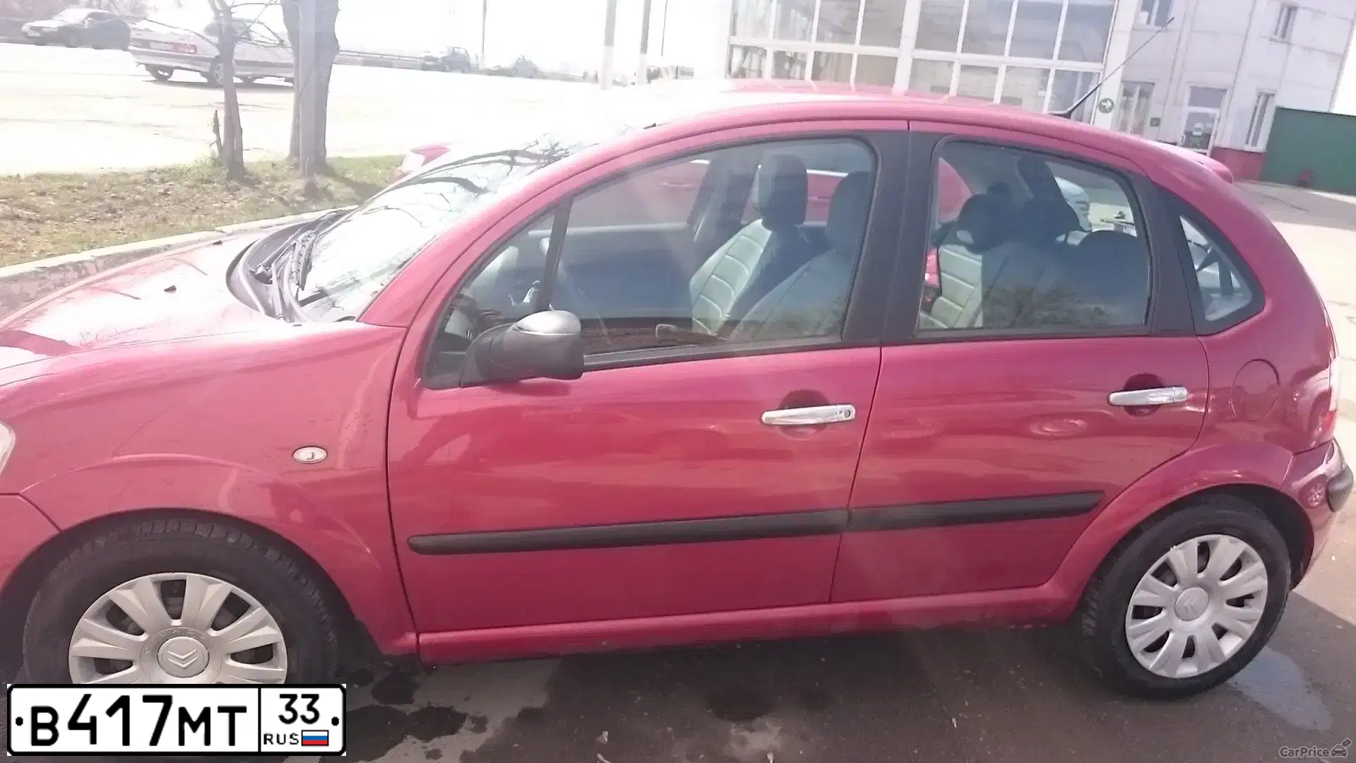 Фото автомобиля CITROEN C3, 2006 — госномер В417МТ33. Цвет: Красный