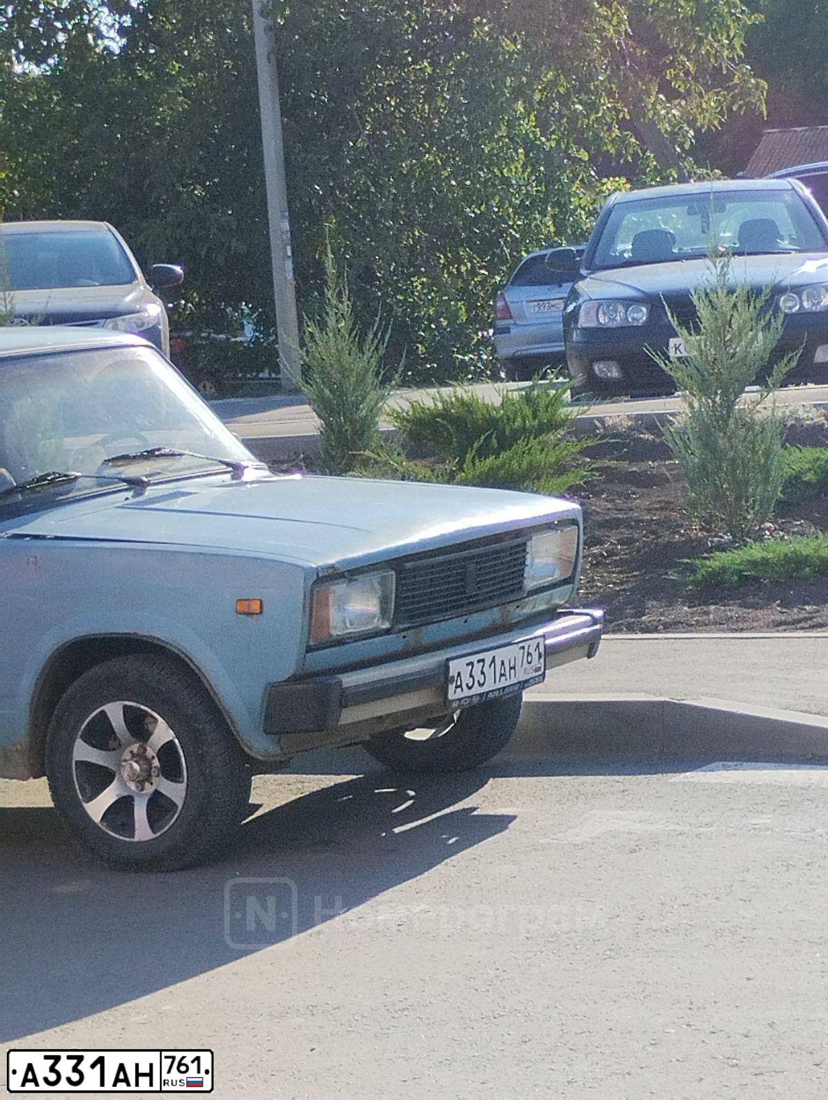 Фото автомобиля LADA 2105 LADA, 1995 — госномер А331АН761. Цвет: СЕРО-ГОЛУБОЙ