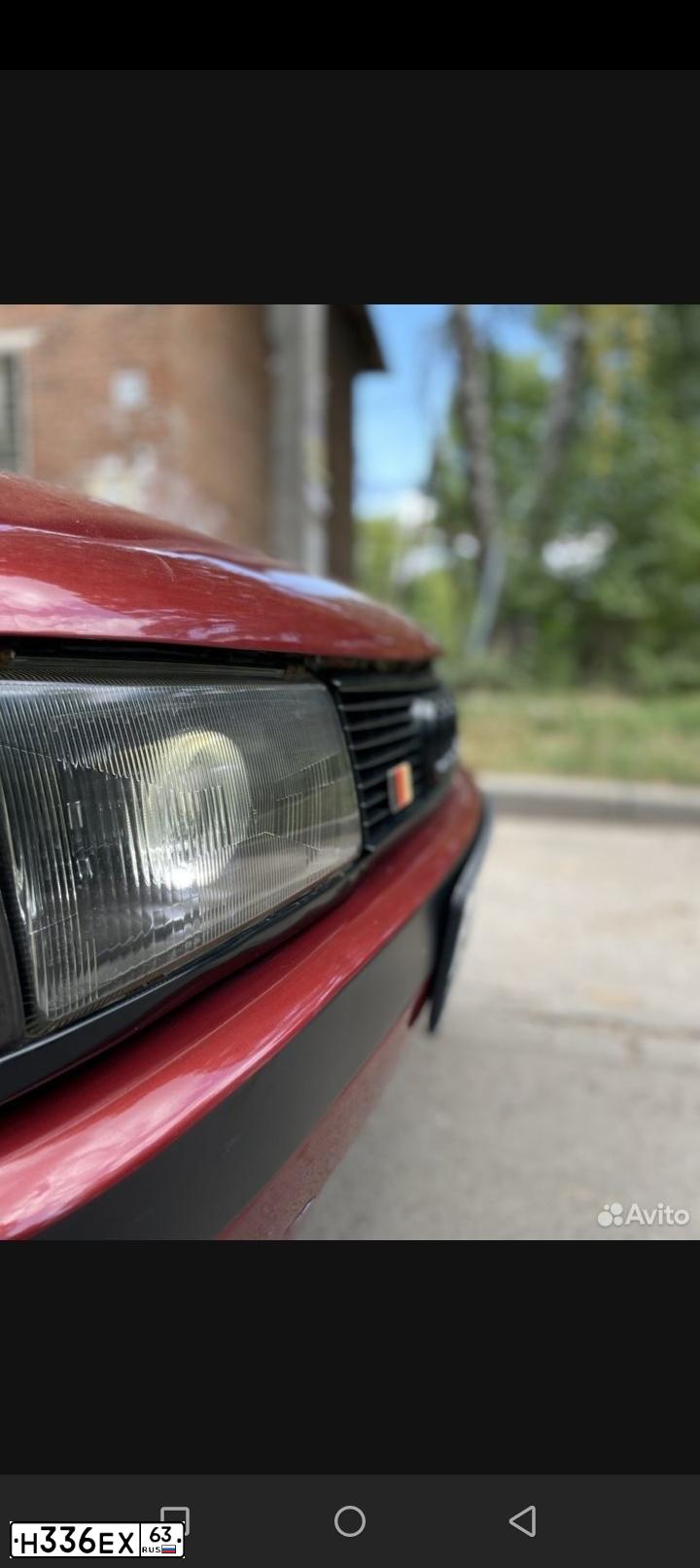Фото автомобиля AUDI 80, 1987 — госномер К071МВ763. Цвет: Красный