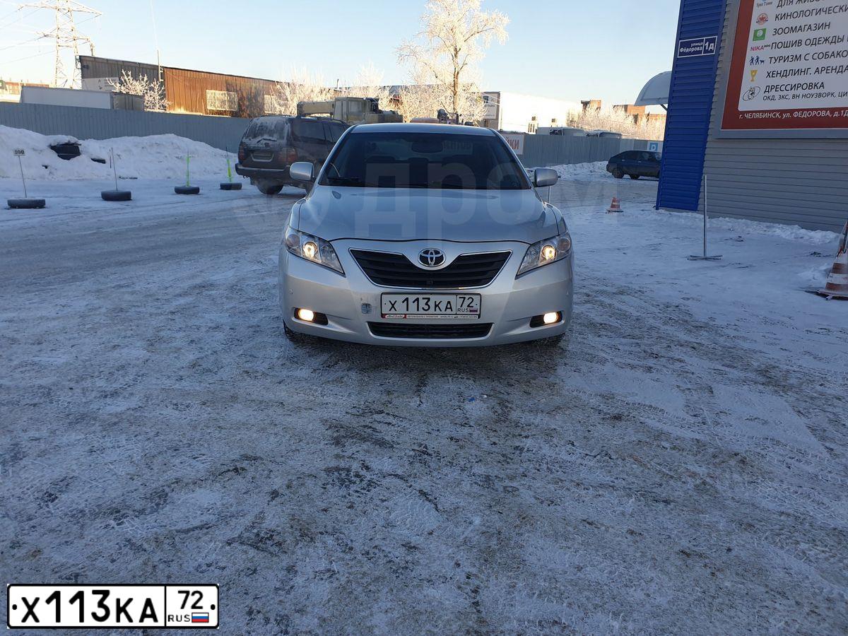 Фото автомобиля TOYOTA CAMRY, 2008 — госномер К369ЕМ702. Цвет: СЕРЕБРИСТЫЙ МЕТАЛЛИК