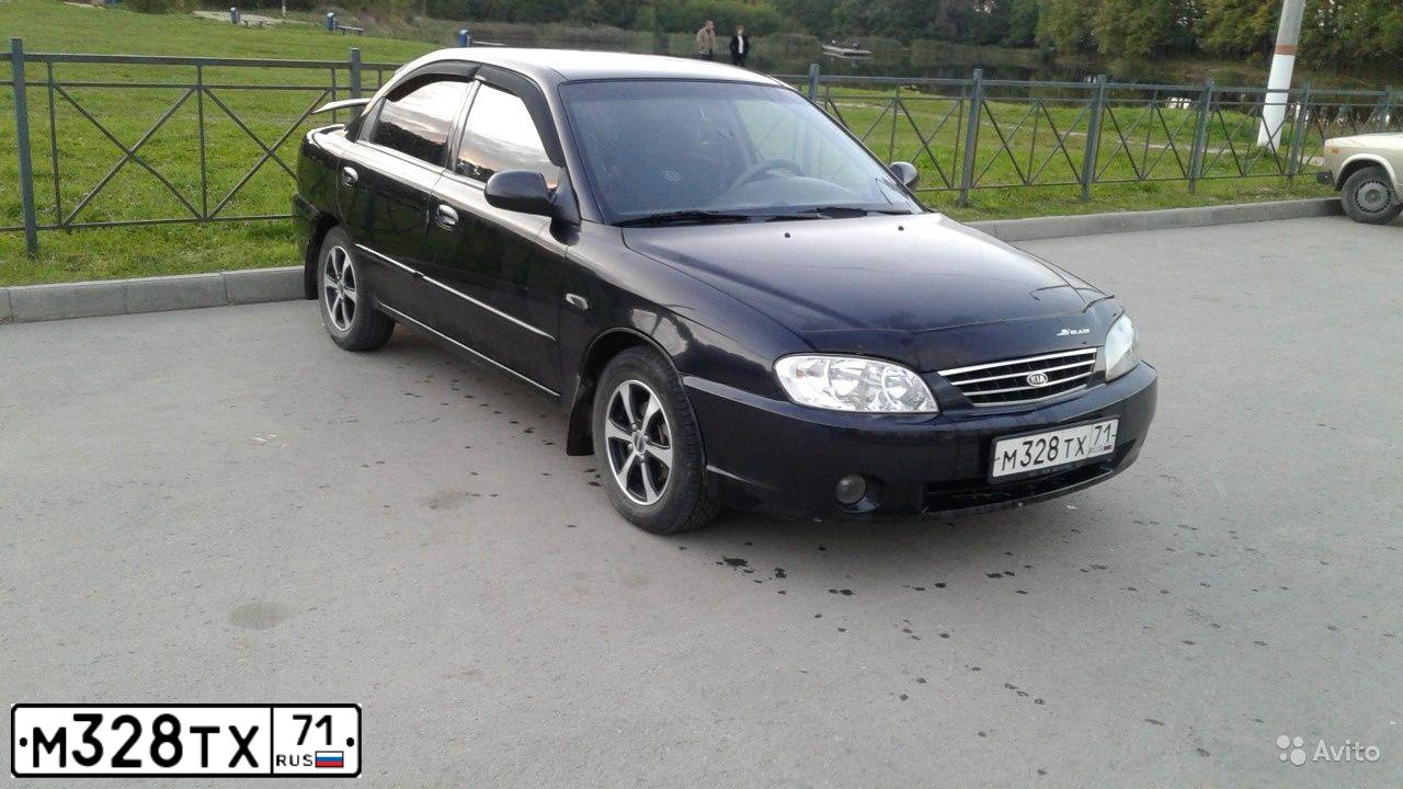 Фото автомобиля KIA SPECTRA, 2008 — госномер М328ТХ71. Цвет: ЧЕРНЫЙ ЖЕМЧУГ