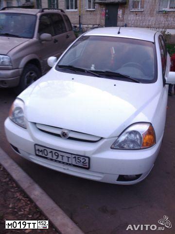 Фото автомобиля KIA RIO, 2003 — госномер О738АТ152. Цвет: БЕЛЫЙ