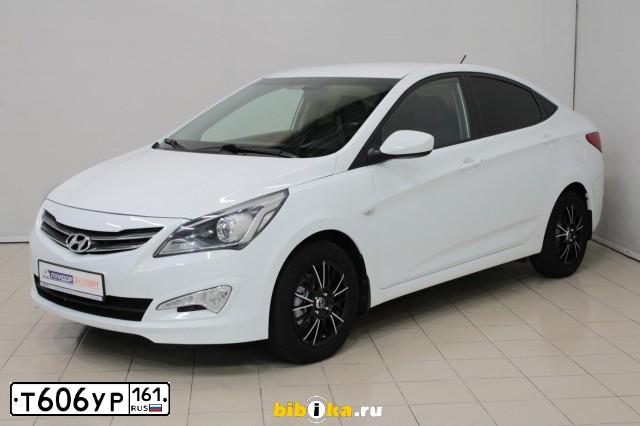 Фото автомобиля HYUNDAI SOLARIS, 2015 — госномер В509ТР161. Цвет: Белый