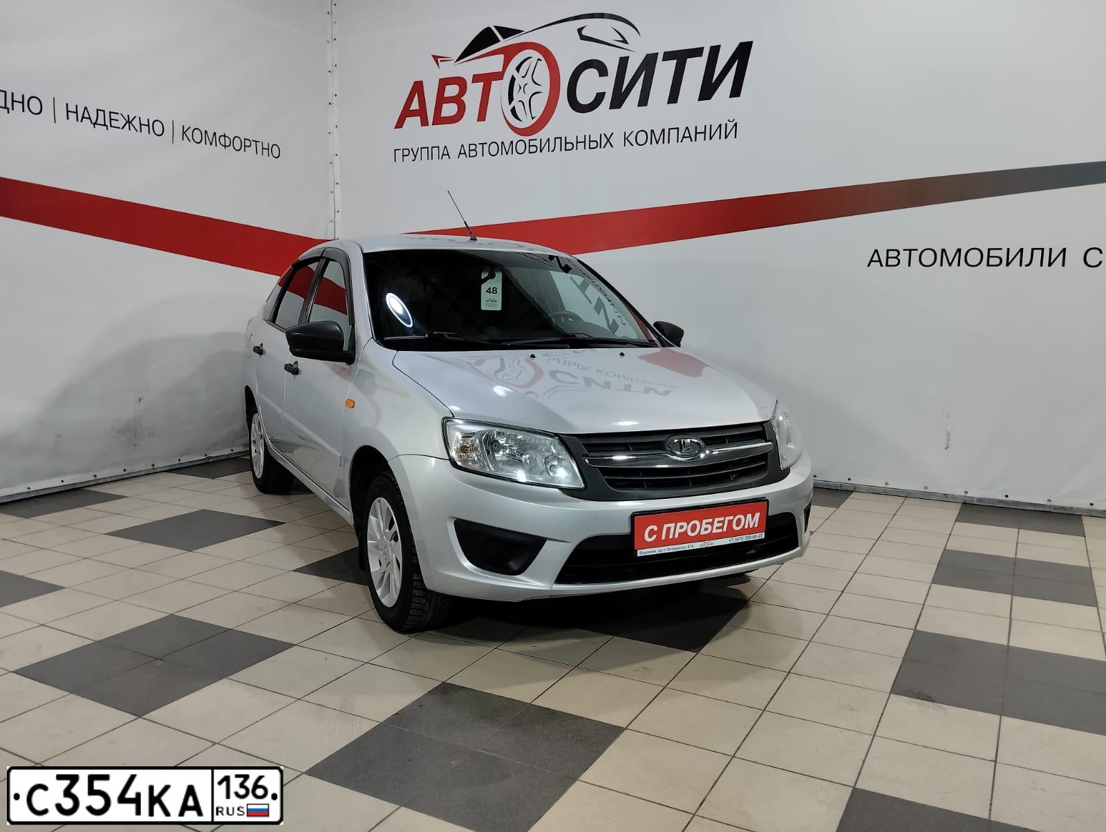 Фото автомобиля LADA 2191 GRANTA, 2016 — госномер С354КА136. Цвет: Серебристый