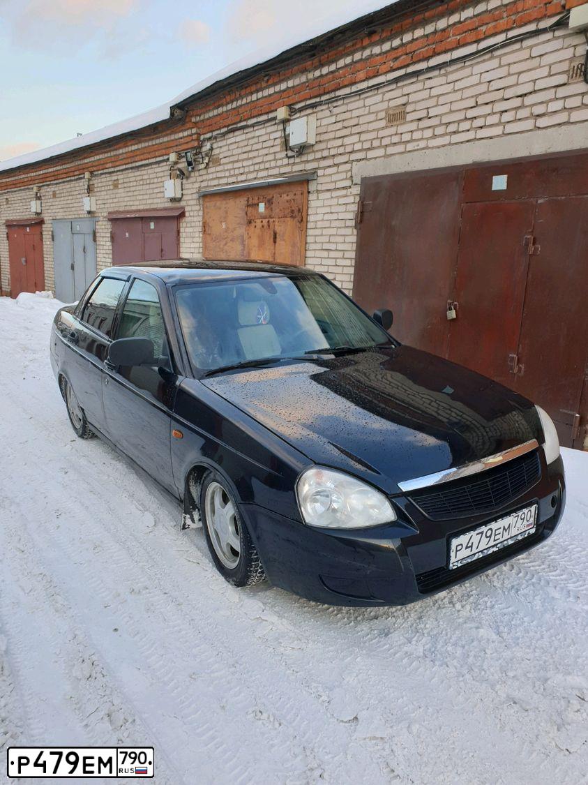 Фото автомобиля LADA 2170 PRIORA, 2009 — госномер А068НА67. Цвет: ЧЕРНО-СИНИЙ
