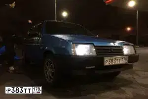 Фото автомобиля LADA 2109 SAMARA, 1999 — госномер Е251ВА68. Цвет: Сине-зеленый