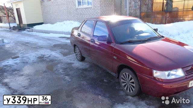Фото автомобиля LADA 2110, 2005 — госномер У339НР36. Цвет: Красный