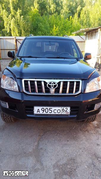 Фото автомобиля TOYOTA LANDCRUISER, 2006 — госномер А905СО62. Цвет: ЧЕРНЫЙ