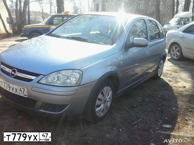 Фото автомобиля OPEL CORSA, 2006 — госномер Т779УХ47. Цвет: Серый
