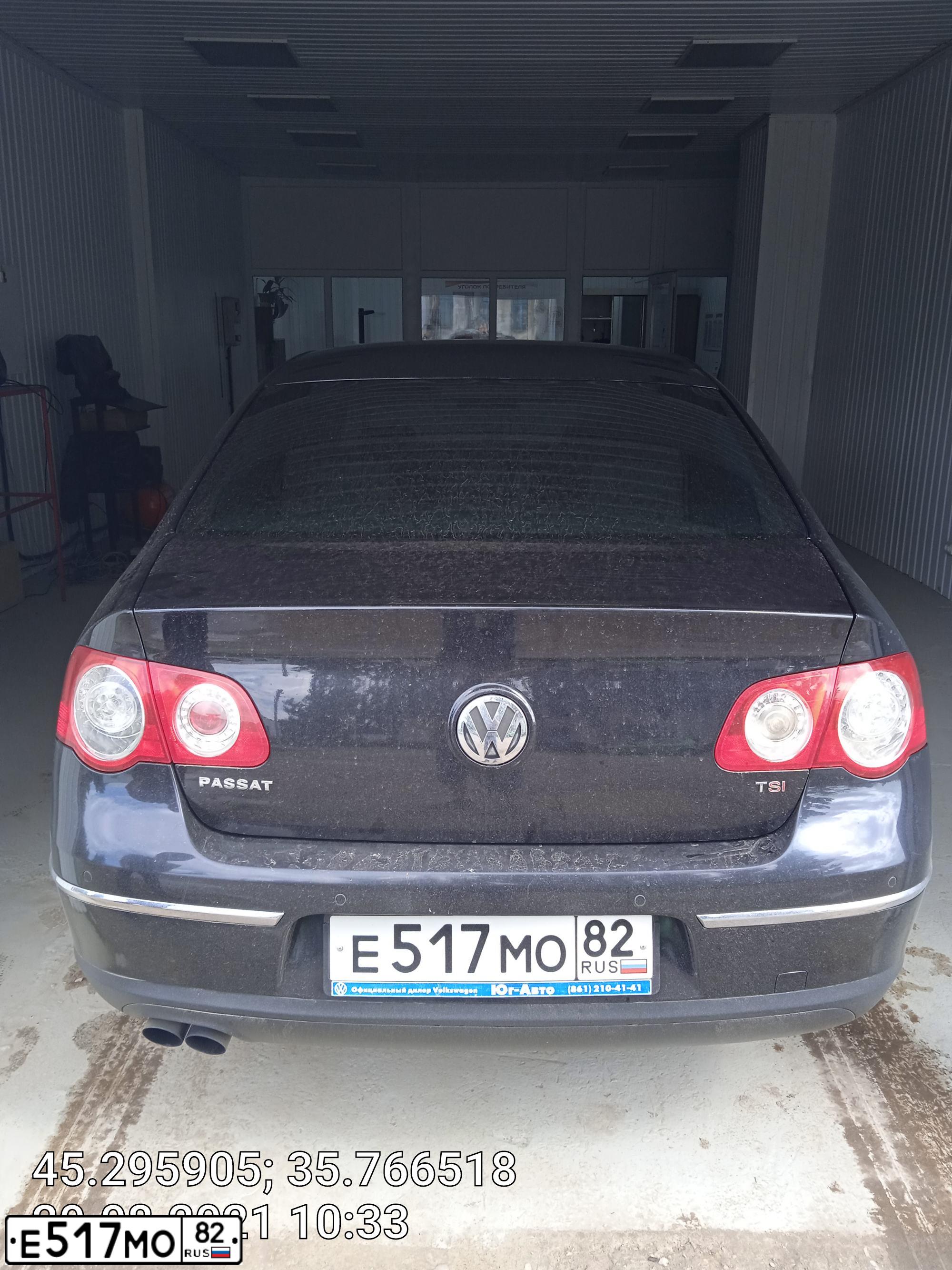 Фото автомобиля VOLKSWAGEN PASSAT, 2008 — госномер М441КУ82