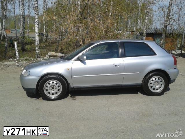 Фото автомобиля AUDI A3, 1997 — госномер Т479ТМ174. Цвет: Серебристый
