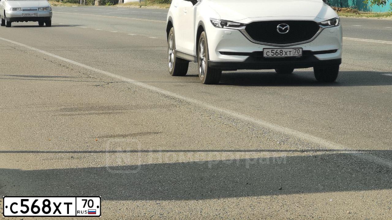 Фото автомобиля MAZDA CX-5 КЕЕW7А, 2020 — госномер М023ОН13. Цвет: Белый