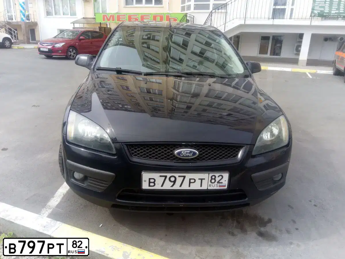 Фото автомобиля FORD FOCUS, 2007 — госномер Н295СР98. Цвет: ТЕМНО-СИНИЙ