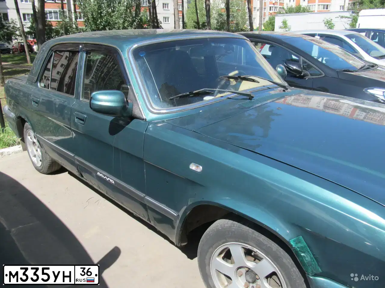 Фото автомобиля ГАЗ 31105, 2005 — госномер В824ТК190. Цвет: ЗЕЛЕНЫЙ