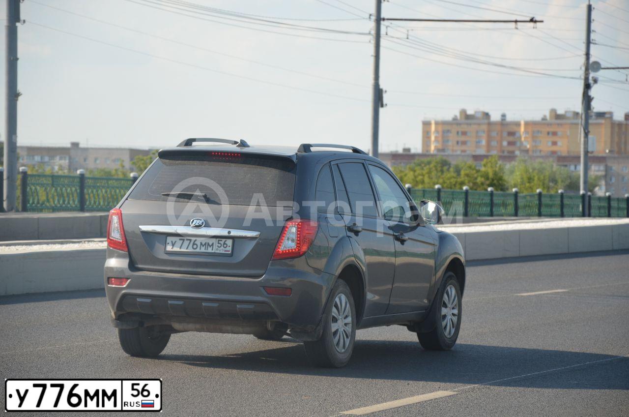 Фото автомобиля LIFAN X 60, 2013 — госномер У776ММ56. Цвет: СТАЛЬНОЙ СЕРЫЙ