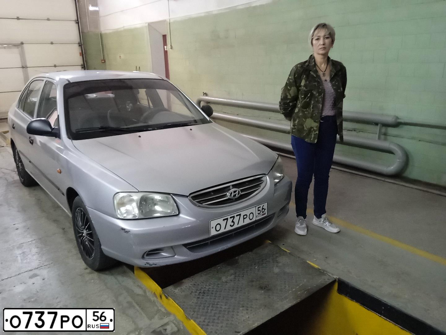 Фото автомобиля TAGAZ ACCENT, 2005 — госномер О737РО56. Цвет: СЕРЕБРИСТЫЙ