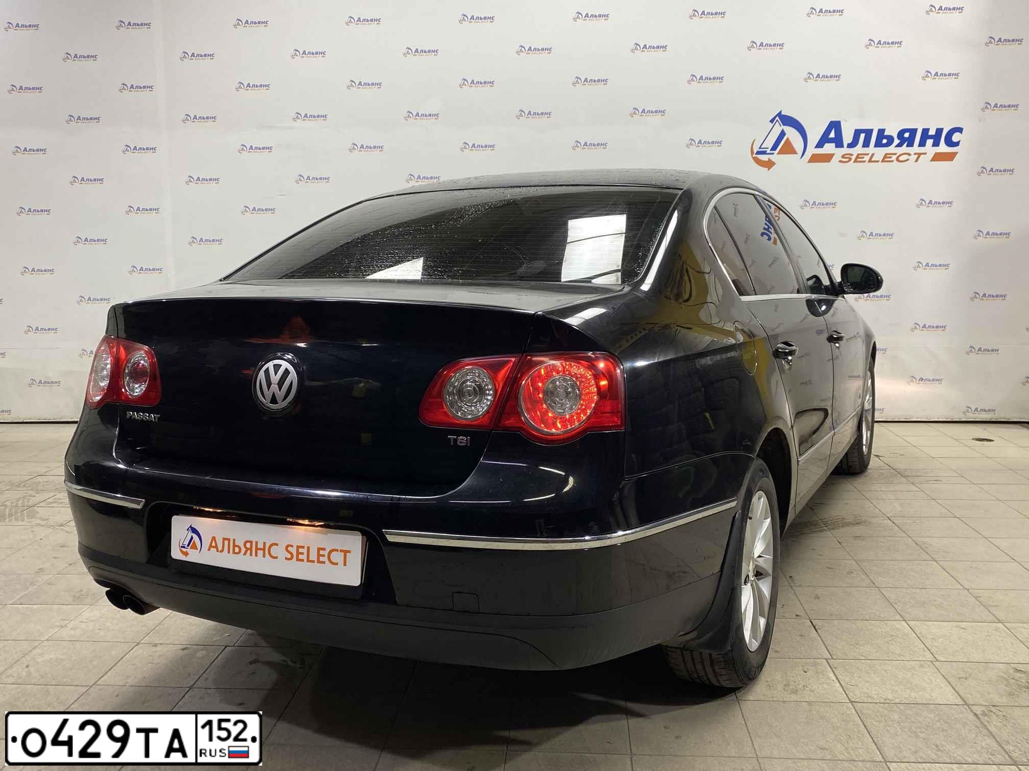Фото автомобиля VOLKSWAGEN PASSAT, 2008 — госномер М453КС21. Цвет: ЧЕРНЫЙ