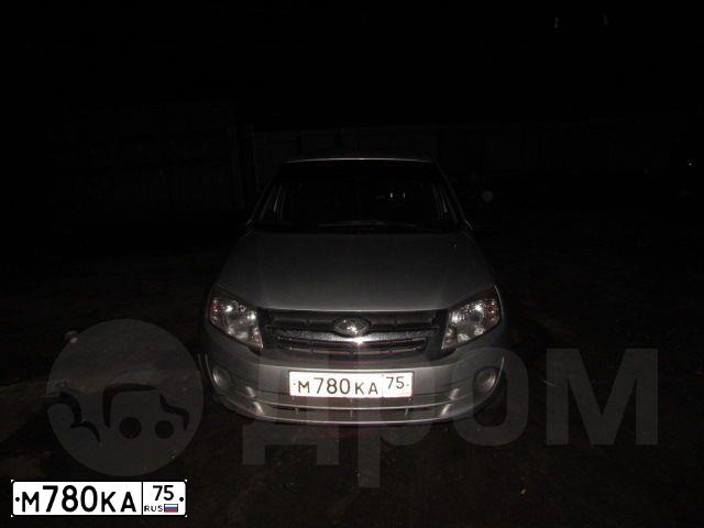 Фото автомобиля LADA 2190 GRANTA, 2014 — госномер М780КА75. Цвет: СЕРЕБРИСТЫЙ