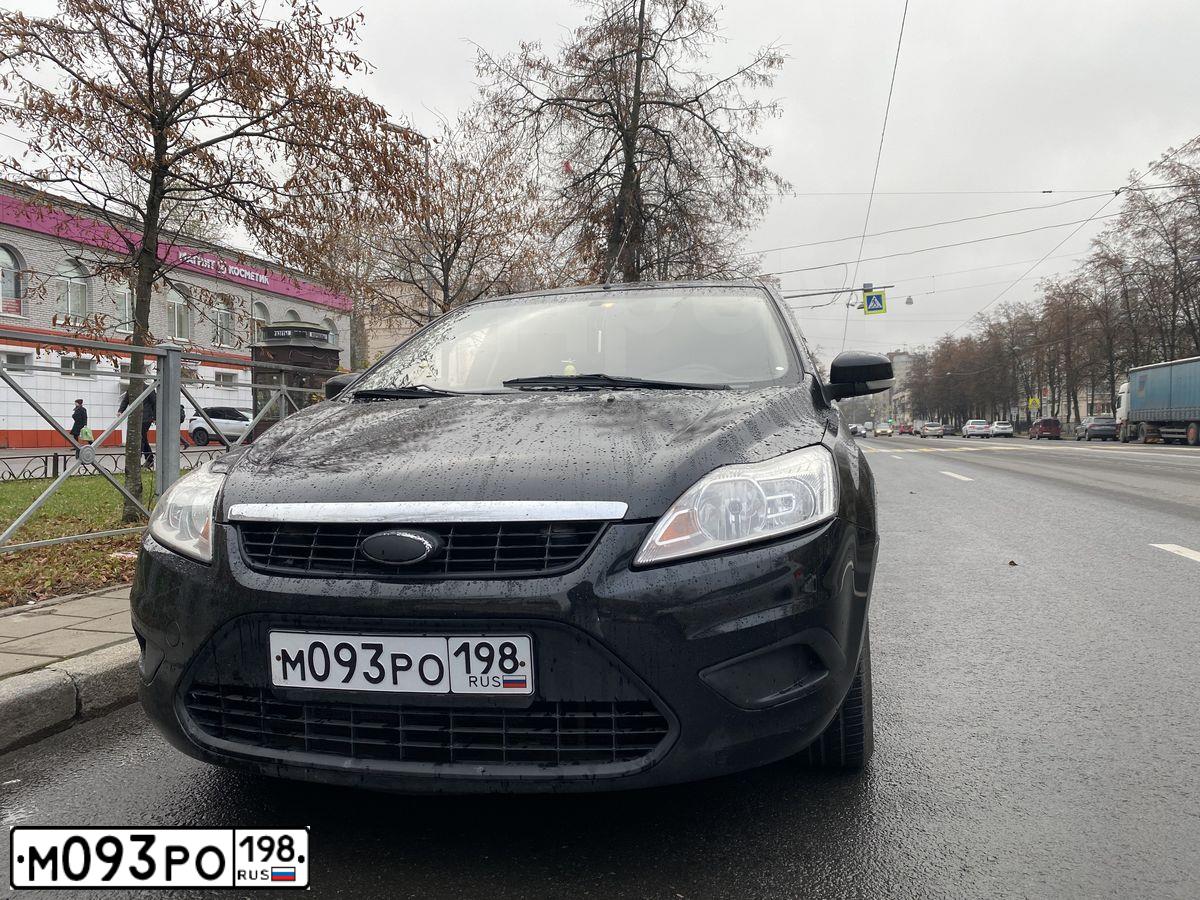 Фото автомобиля FORD FOCUS, 2009 — госномер С707ЕХ78. Цвет: ЧЕРНЫЙ