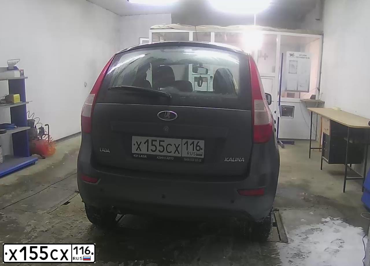 Фото автомобиля LADA 2192 KALINA, 2016 — госномер М413АТ716. Цвет: серебристо-темно-серый