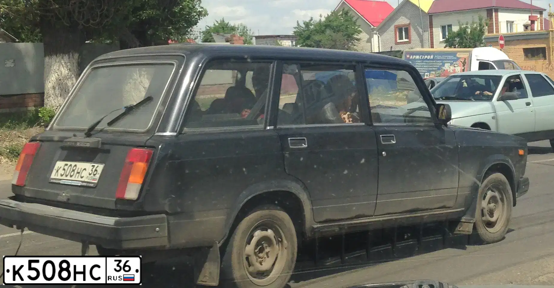 Фото автомобиля LADA 2104, 2007 — госномер К508НС36. Цвет: ЧЕРНЫЙ ЖЕМЧУГ