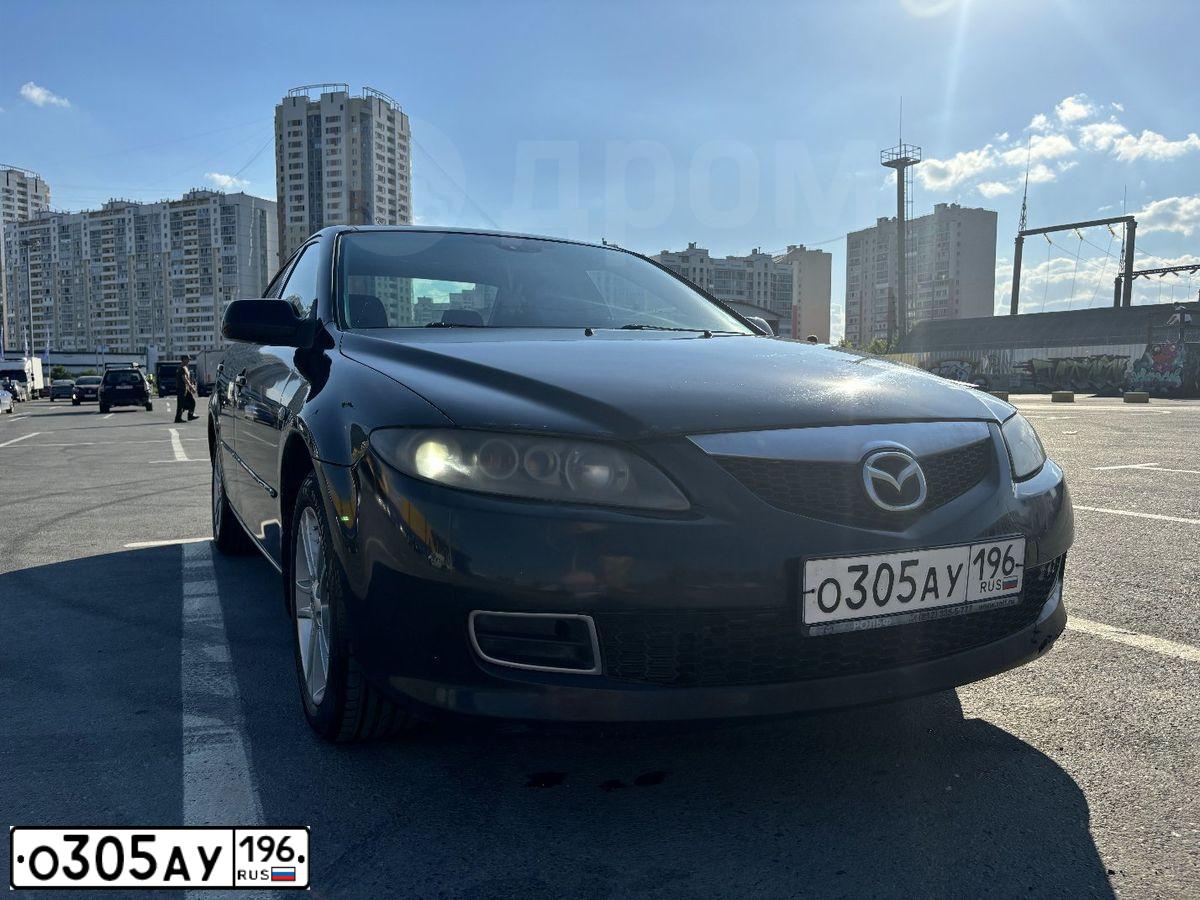Фото автомобиля MAZDA 6, 2007 — госномер О305АУ196. Цвет: ЧЕРНЫЙ