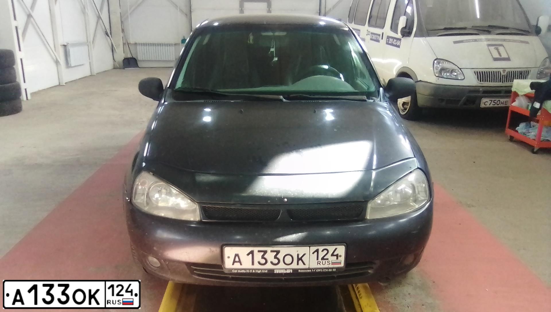 Фото автомобиля LADA 1118 KALINA, 2008 — госномер А133ОК124. Цвет: ФИОЛЕТОВЫЙ