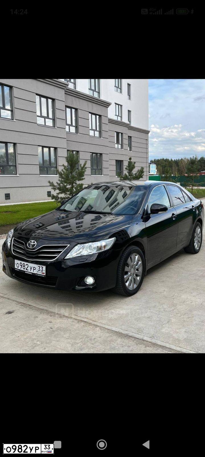 Фото автомобиля TOYOTA CAMRY, 2011 — госномер Р486НН136. Цвет: ЧЕРНЫЙ