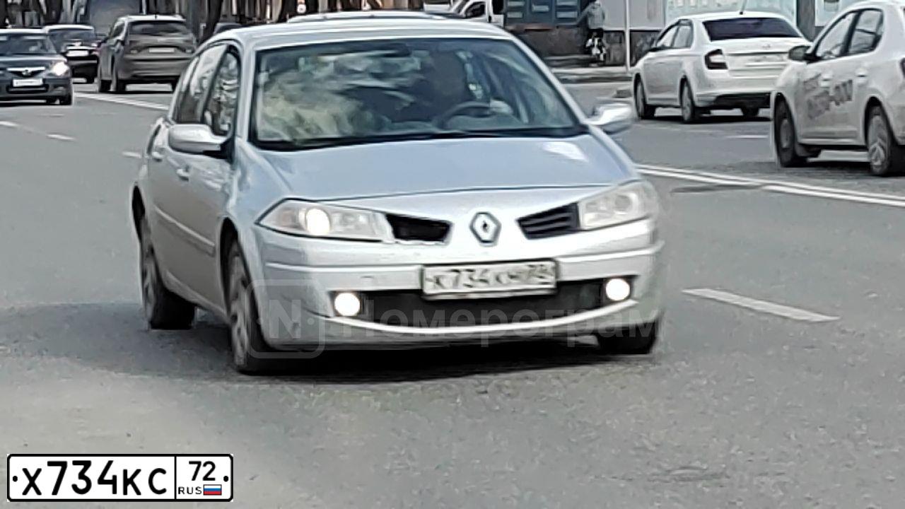 Фото автомобиля LADA 2114 SAMARA, 2010 — госномер Х734КС72. Цвет: Белый
