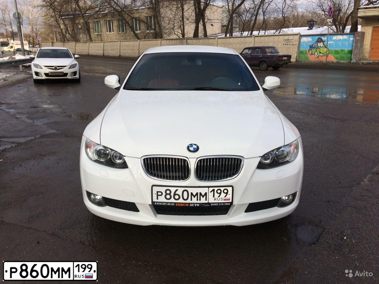 Фото автомобиля BMW SERIE 3, 2009 — госномер М237ЕТ797. Цвет: БЕЛЫЙ ЧЕРНЫЙ