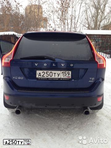 Фото автомобиля VOLVO XC60, 2011 — госномер М397ОТ159. Цвет: СИНИЙ