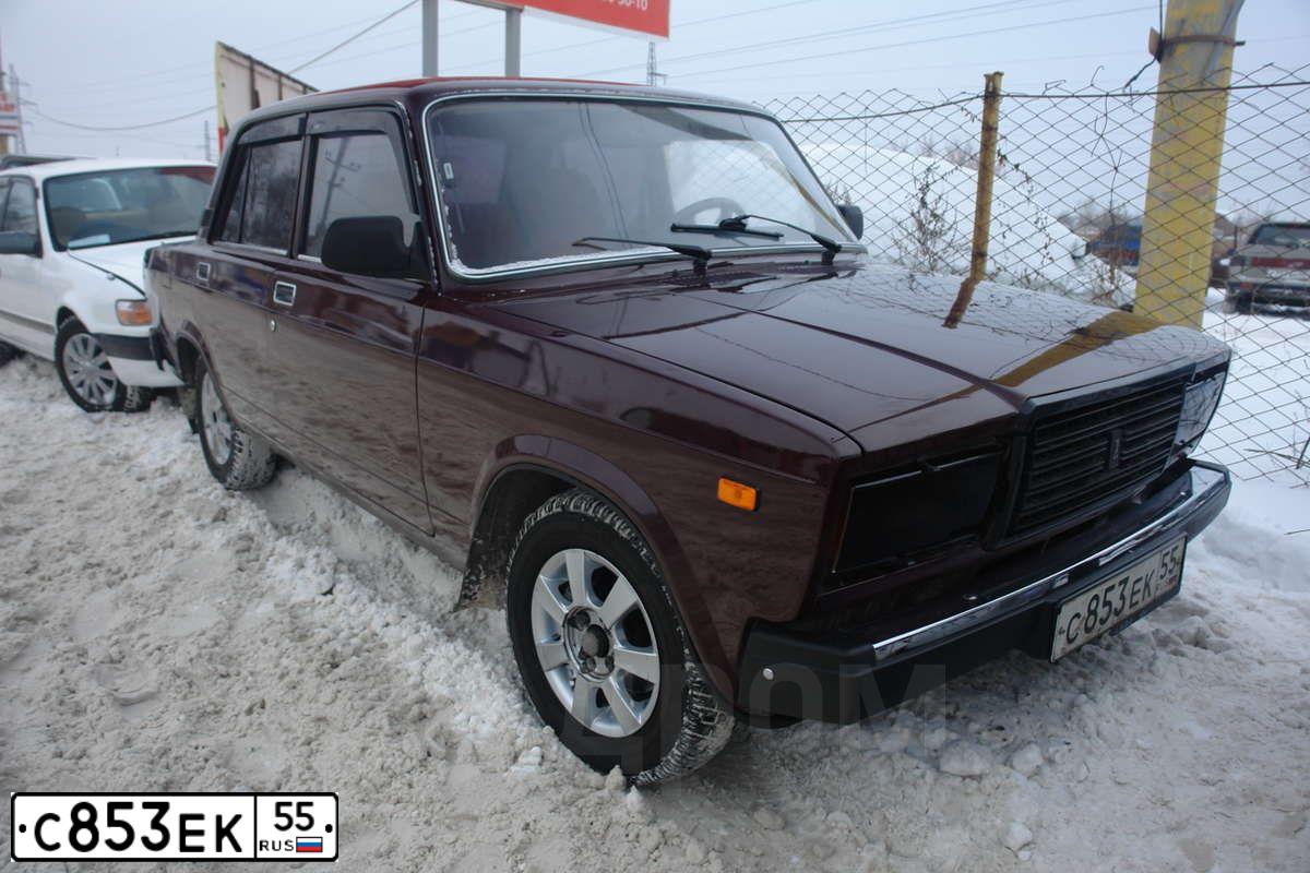 Фото автомобиля LADA 2107 LADA, 2008 — госномер С853ЕК55. Цвет: ТЕМНО-ВИШНЕВЫЙ