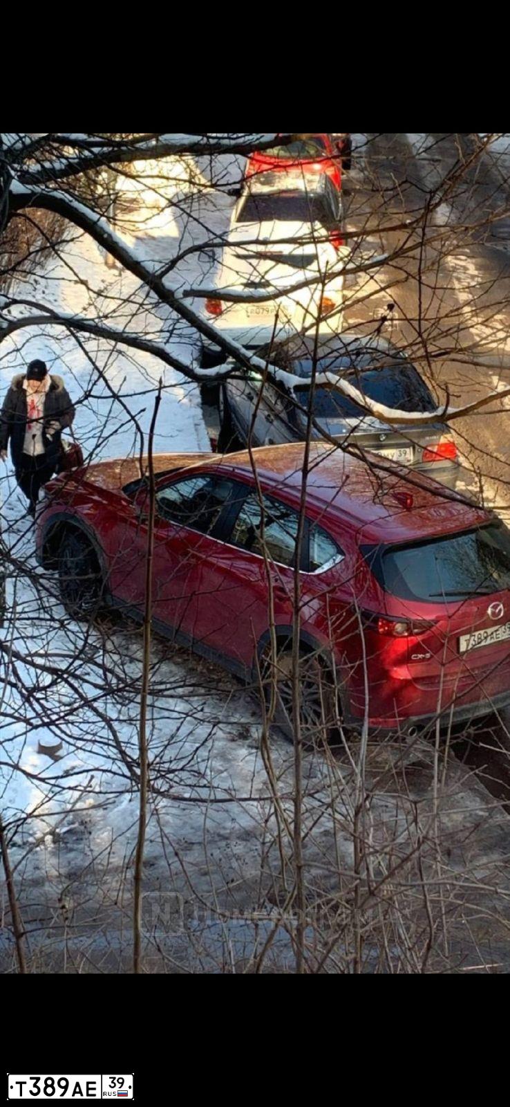Фото автомобиля MAZDA CX-5, 2020 — госномер Т389АЕ39. Цвет: Красный
