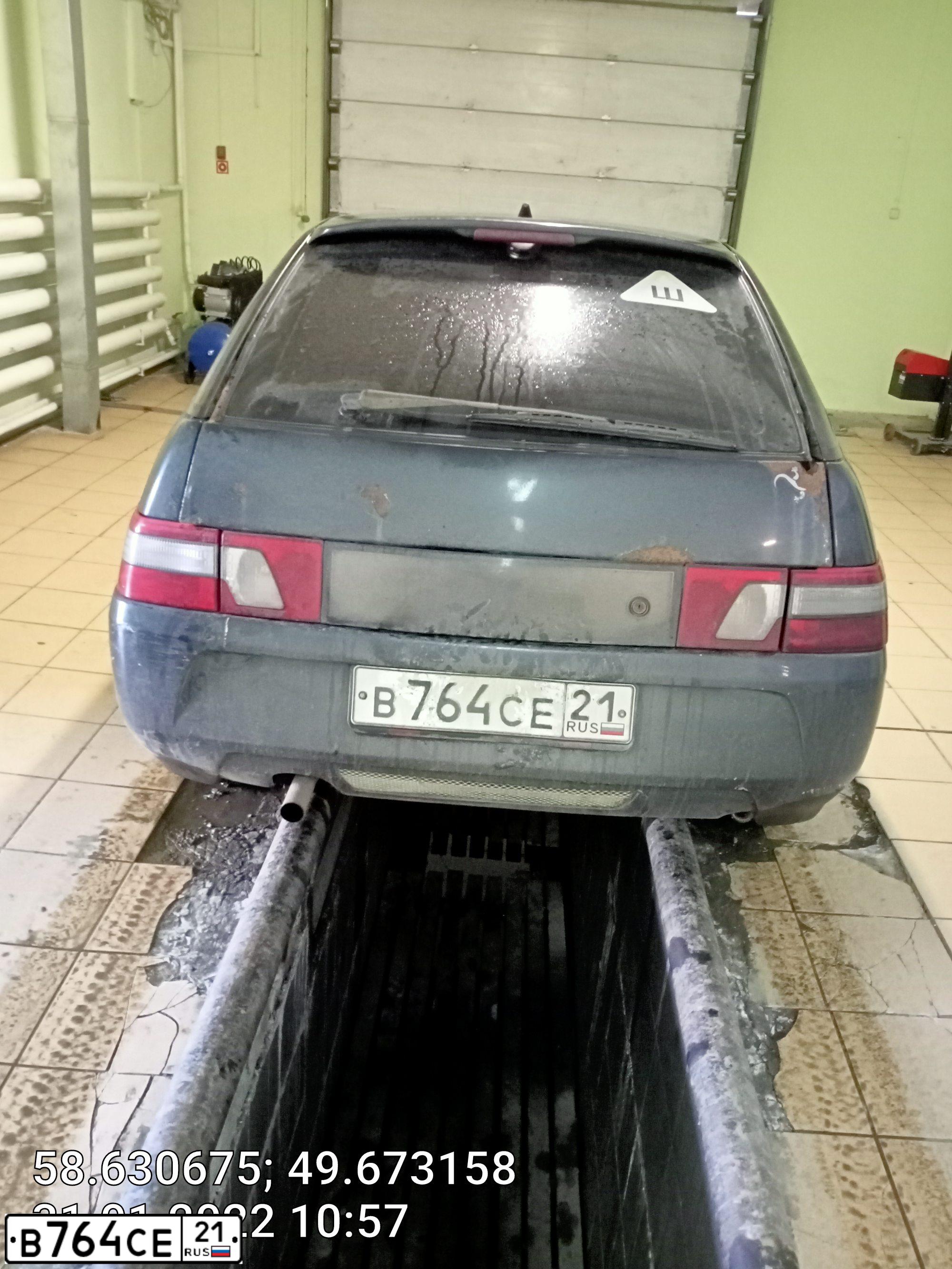 Фото автомобиля LADA 2170 PRIORA, 2009 — госномер В464СЕ21. Цвет: СРЕДНИЙ СЕРО-ЗЕЛЕНЫЙ МЕТ