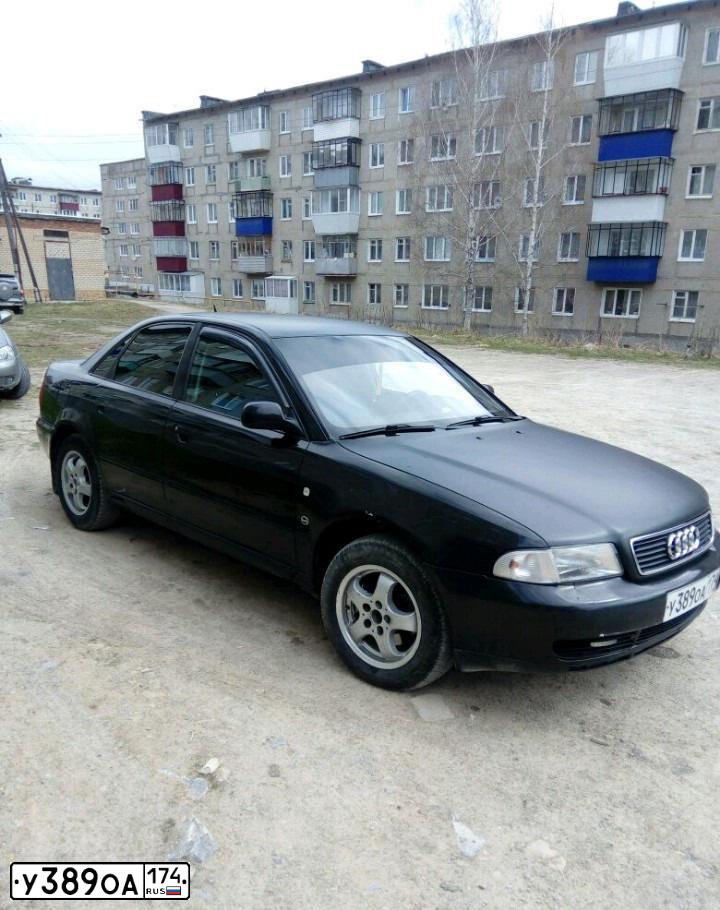 Фото автомобиля AUDI A4, 1997 — госномер К394РК702. Цвет: ЧЕРНЫЙ