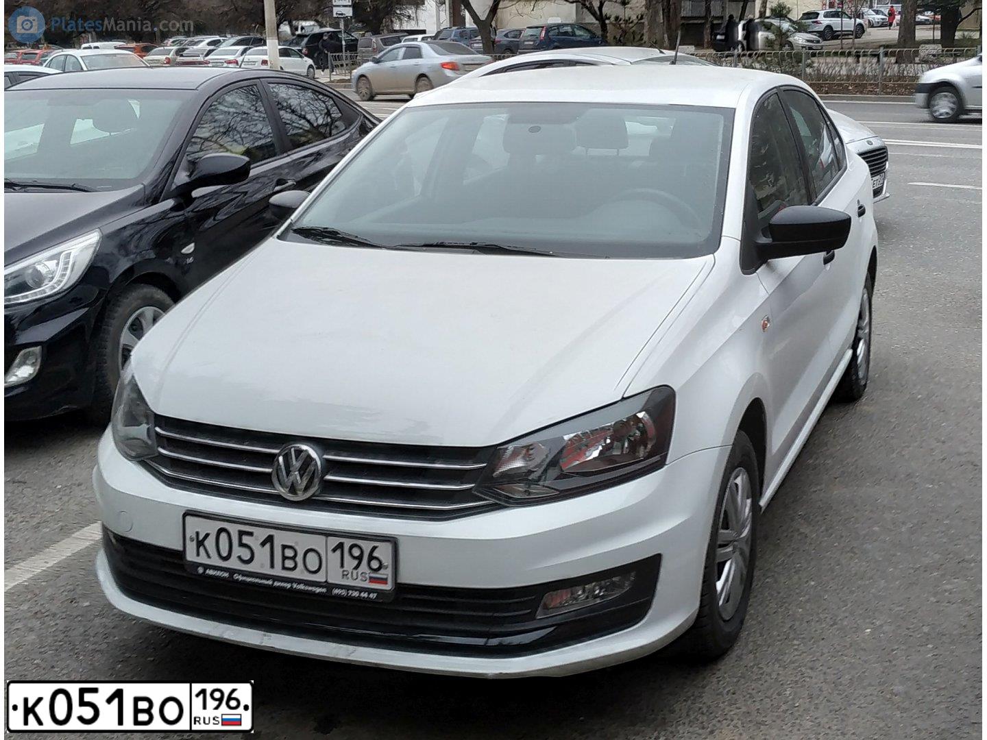 Фото автомобиля VOLKSWAGEN POLO, 2017 — госномер С987ВН716. Цвет: Белый