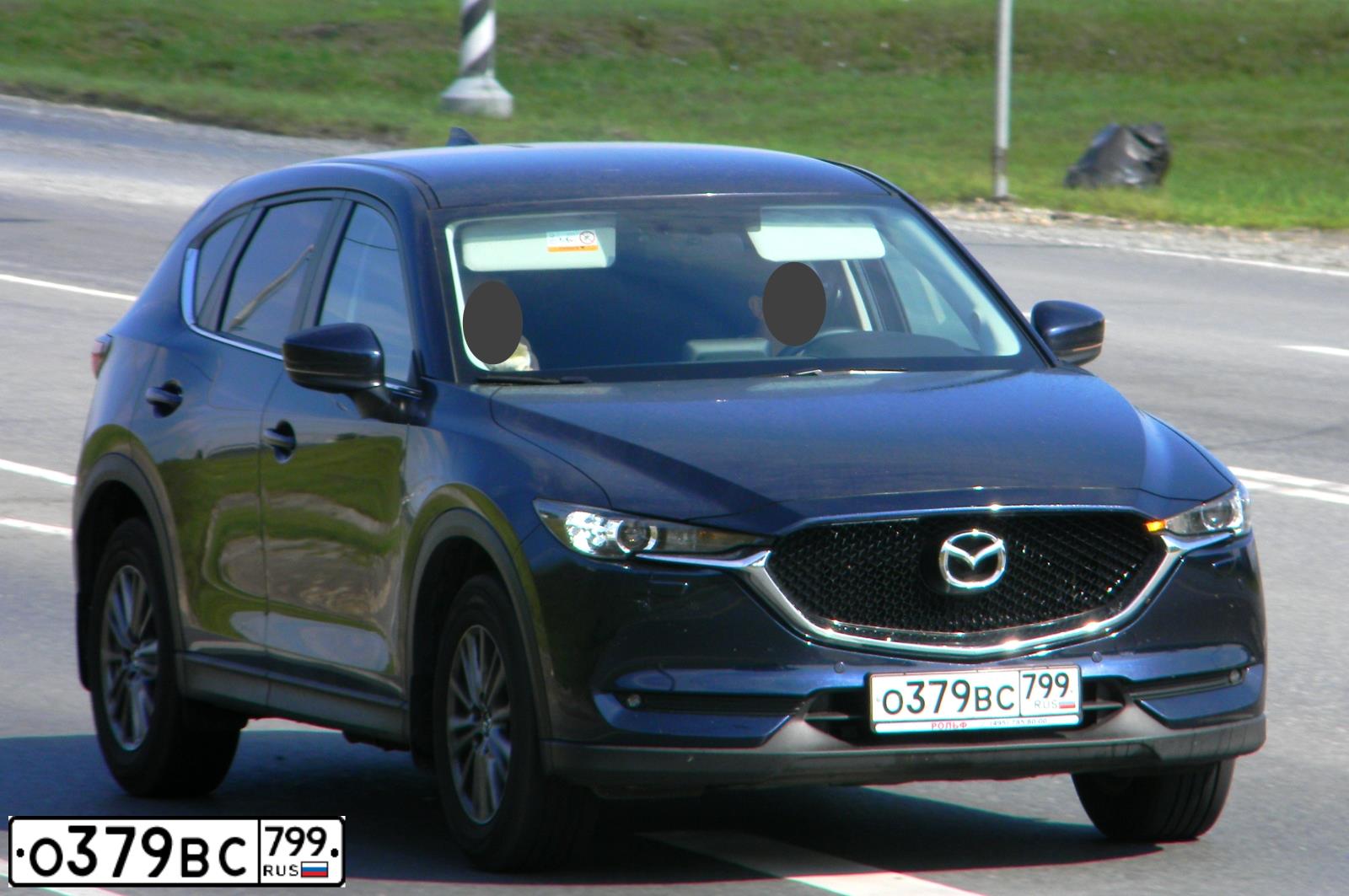 Фото автомобиля MAZDA CX-5, 2018 — госномер А486ХН12. Цвет: СИНИЙ