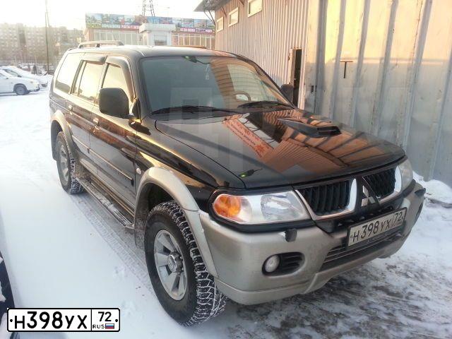 Фото автомобиля MITSUBISHI PAJERO SPORT, 2006 — госномер Х637МО72. Цвет: ЧЕРНЫЙ